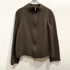 ‘S Max Mara カシミヤ混 ダブルジップ カーディガン イタリア製 ブラウン L【送料込み】のサムネイル
