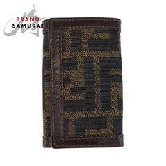 FENDI ズッカ柄 6連キーケース ブラウン 箱付き - メルカリ