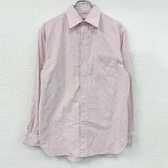 VAN　長袖シャツ　ストライプ　ピンク　Lサイズ　古着