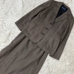 《良品》CARA O CRUZ セットアップ スカートスーツ ブラウン 11