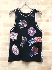 【中古】 A BATHING APE アベイシングエイプ タンクトップ AAPTKM0285XXC ブラック S 111453880