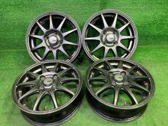 A-TECH 15インチ アルミホイール 4穴 ガンメタ　2本　402 A-TECH 15インチ アルミホイール 4穴 ガンメタ 2本 402様専用 - メルカリ
