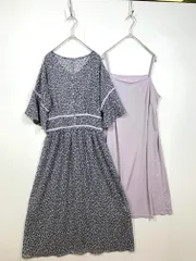simplicite シンプリシテェ B.C STOCK 定価7731円 花唐草 ロング ワンピース 紫 ■◆レディース
