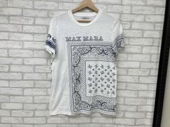 Max Mara ペイズリー柄 半袖Tシャツ ホワイト S 9号 Max Mara