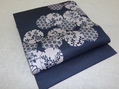 名古屋帯　黒地　芝草　正絹　着物　102tz 名古屋帯 黒地 芝草 正絹 着物 102tz 【公式通販】