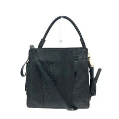 タグ付き✨定価22万 ココジョカーレ オーストリッチ 2way トートバッグ 