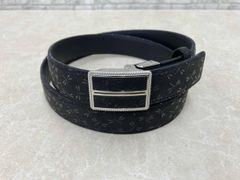 印伝屋 型押し ベルト ブラック ロングサイズ - メルカリ