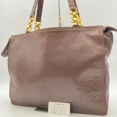 希少　LOEWE　ロエベ　ショルダーバッグ　アナグラム　ナッパレザー　肩掛け　ブラウン系　1994