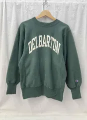 Champion reverse weave チャンピオン スウェット 90s リバース ウィーブス M グリーン 冬 ロゴ アーチ型 