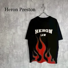 『Heron Preston』ヘロンプレストン (L) ファイヤーパターンプリントTシャツ 半袖のサムネイル