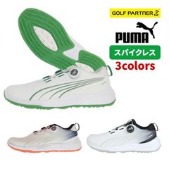 ☆PUMA ゴルフシューズ ホワイト/グリーン - メルカリ