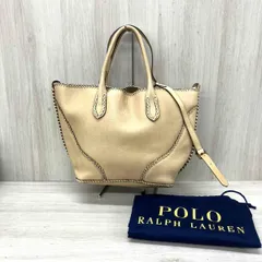 POLO RALPH LAUREN/ポロ ラルフローレン/トートバッグ/2WAY/ベージュ