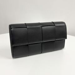ボッテガヴェネタ二つ折り長財布 ブラック 754470 - メルカリ