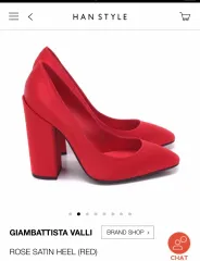 ジアンバティスタヴァリ レッド シルク ヒール 105万円 -> 5万9千円のサムネイル