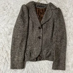 MAURIZIO PECORARO ジャケット ブラウン S フリル オフィス フォーマルのサムネイル