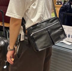 ☆超美品☆ ポーター 85周年 限定品 ダイニーマレザー ボディバッグ 