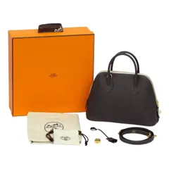 【美品】HERMES エルメス ボリード1923 25 ヴォーエプソン グラファイト×グリペール ゴールド金具 2WAYのサムネイル