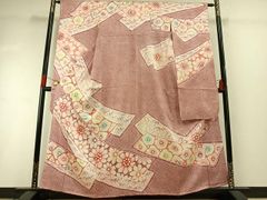 平和屋着物□豪華黒留袖 駒刺繍 束ね熨斗吉祥花文 金彩 正絹 逸品