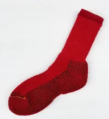 新品未使用 RoToTo（ロトト）ダブルフェイスメリノパイルソックス メリノウールソックス RED 27-29ｃｍ 管理番号：910A-908のサムネイル