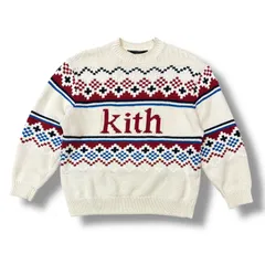 KITH 23AW Kithmas Fairisle Sweater ""Sandrift"" キスマス フェアアイル セーター ニット キス サンドリフト S （97225A）のサムネイル