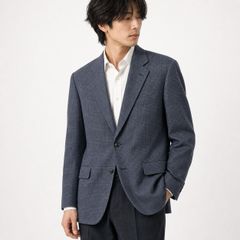 美品】《洗える》五大陸 gotairiku メランジラッセルジャケット BL