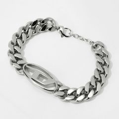 新品 ディーゼル DIESEL ブレスレット チェーン ブレスレット シルバー