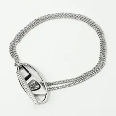 新品 ディーゼル DIESEL ブレスレット チェーン ブレスレット シルバー