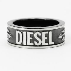 DIESEL STEEL RING LOGO SILVER Y2K 10 - メルカリ