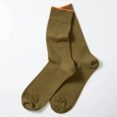 新品未使用 RoToTo（ロトト）コットン サーマル ソックス COTTON THERMAL SOCKS KHAKI L(27-29cm) R1611 管理番号：1051A-787のサムネイル