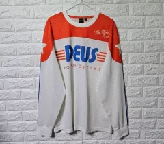 DEUS EX MACHINA デウスエクスマキナ ファンタズマ モト ジャージ 白 コンボ 長袖Tシャツ 出品のサムネイル