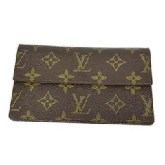 LOUIS VUITTON ルイ・ヴィトン 長財布 財布 ヴィンテージ 二つ折り  ブラウン ベージュ モノグラムキャンバス ユニセックスのサムネイル