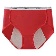 サニタリーショーツ 生理用パンツ 深ばき すっぽり 綿 防水布 ロング 幅広 多い日 通気性 蒸れない 快適 大きいサイズ コットン おしゃれ かわいい 黒 rss-019