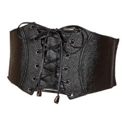 [Belle Iza Bella] 레이스 업 여성 벨트 코르셋 벨트 버클 벨트 굵은 벨트 질병 귀여운 고스로리 의상 벨트와 belt 귀여운 귀엽다 세련된 할로윈 가장 고딕 로리타 [C] [Free Size]