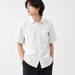 【古着】シンプルデザイン オフホワイトシャツ GLOBAL WORK風