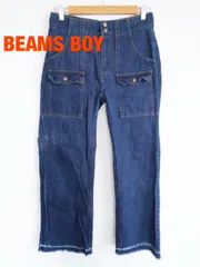【2025年製】BEAMS BOY　ビームスボーイ　デニムブッシュパンツ　定価16,830円　2025年製　Mサイズ　ネイビー　綿100%　カジュアル　送料込み　6467052のサムネイル