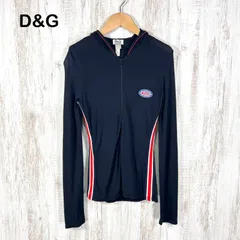 DOLCE&GABBANA ドルチェアンドガッバーナ D&Gロゴ メッシュ ジップパーカー ブラック y2kのサムネイル