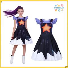 양귀비 플레이 타임 poppyplaytime 챕터 5 아이 릴리 러브 블레이즈 코스프레 의상 원피스 반소매 코스튬 의상 100 110 120 130 140 150 160 아동복 키즈복 할로윈