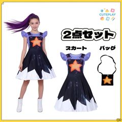 양귀비 플레이 타임 poppyplaytime 챕터 5 아이 릴리라 브블레이즈 스커트＋가방 2점 세트 코스프레 의상 원피스 반소매 코스튬 옷입기 100 110 120 130 140 150 아동복 키즈복 할로윈