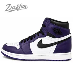 NIKE AIR JORDAN 1 RETRO HIGH OG ナイキ エア ジョーダン 1 レトロ ハイ カット オリジナル ホワイト 白 ブラック 黒 コート パープル 28.5cm メンズ スニーカー U10952