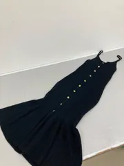 送料無料★RESEXXY リゼクシー★ロングニットワンピース　マーメイドスカートワンピース　ニットキャミワンピース★フリーサイズ★ブラック　#80521sj62