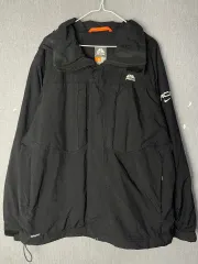 L NIKE ACG ブラック ナイロン ウィンドブレーカー ジャケット