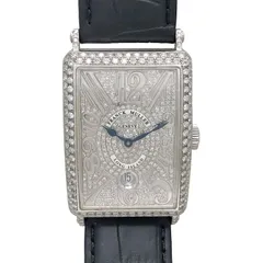 FRANCK MULLER フランクミュラー ロングアイランド 32mm 1200SCDT 2針時計 オートマ AT 自動巻き ダイヤモンド文字盤 デイト SS ステンレススチール フルアフターダイヤモンドのサムネイル