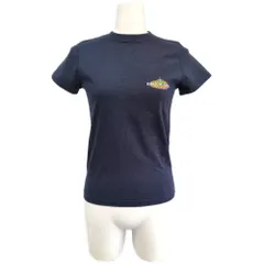 BALENCIAGA  バレンシアガ BONJOUR ボンジュール フィット プリント 半袖 カットソー Tシャツトップス 578133 XS ネイビー【春夏秋】【♀】【B】【レディース】★■615014【中古】のサムネイル