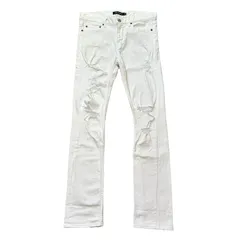JACKROSE made in Japan ホワイト スリム ストレートデニム ダメージ加工 サイズ29 メンズM ジャックローズのサムネイル