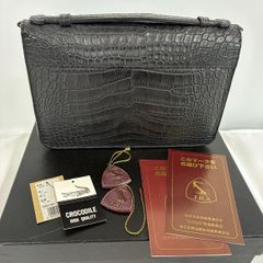 青木鞄 二つ折り財布 クロコダイル クロコ ラウンドファスナー - メルカリ