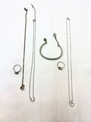 なじゃう様様専用 k10ネックレス スクリューチェーン 約1㎜幅 つけっ