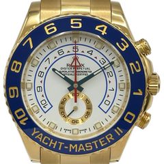 롤렉스 ROLEX 요트 마스터 2 116688 화이트 골드 자동 감기 남성 시계