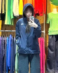 XL THE NORTH FACE ザノースフェイス ダークネイビー ナイロン フード ジャケット