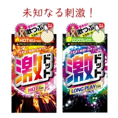 コンドーム 選べる2箱セット つぶつぶ 激ドット ホットタイプ ロングプレイタイプ 8個入 ジェクス こんどーむ 避妊具 jex-dothotlong-8psetのサムネイル