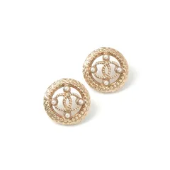 シャネル CHANEL ピアス ココマーク パール ラウンド ゴールド